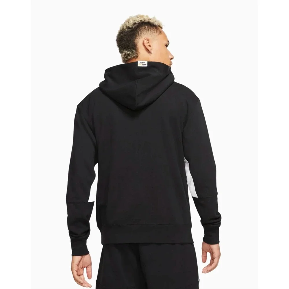 Air Jordan Jumpman Essential Hoodie Mens XL Black Pullover Fleece Graphic Logo